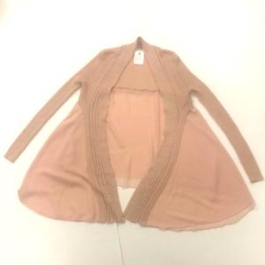 Gaudi S Sweater cardigan Pink Metallic Feminine Flow stretch Excellent Condition